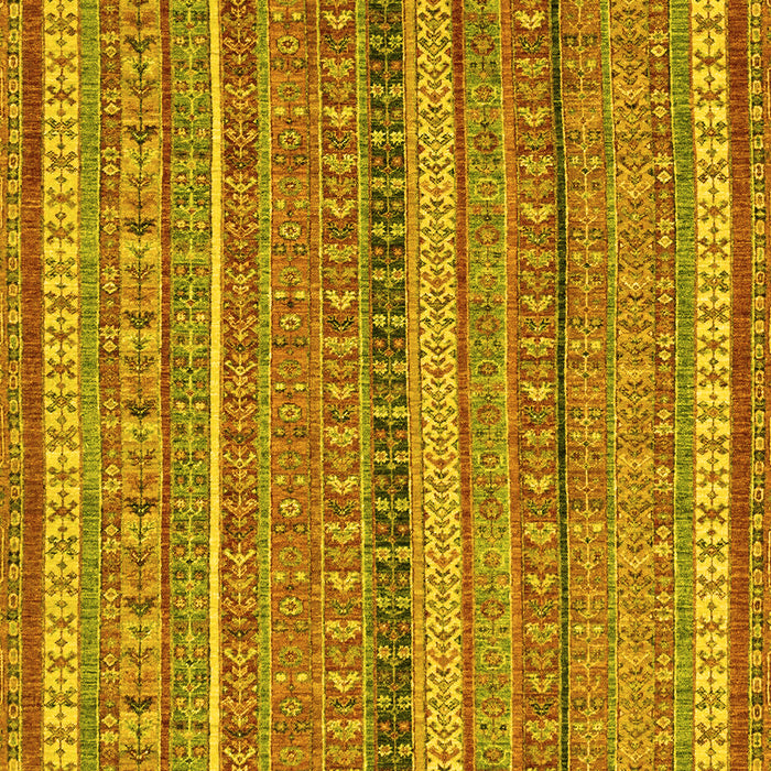 Machine Washable Abstract Yellow Modern Rug, wshabs2383yw