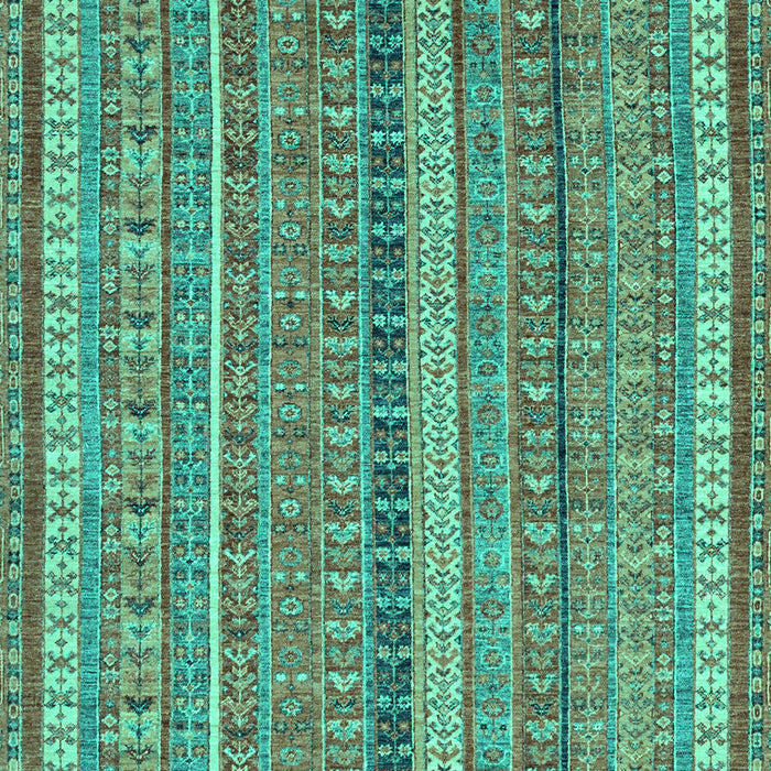 Machine Washable Abstract Turquoise Modern Area Rugs, wshabs2383turq