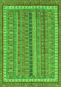 Abstract Green Modern Rug, abs2383grn