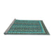 Sideview of Machine Washable Abstract Light Blue Modern Rug, wshabs2383lblu