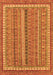 Machine Washable Abstract Orange Modern Area Rugs, wshabs2383org