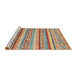 Sideview of Machine Washable Abstract Red Rug, wshabs2384