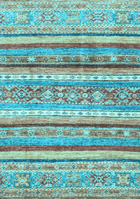 Abstract Light Blue Modern Rug, abs2384lblu