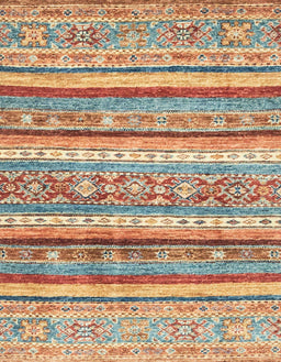 Abstract Red Modern Rug, abs2384