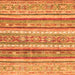 Square Machine Washable Abstract Orange Modern Area Rugs, wshabs2384org