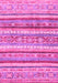 Machine Washable Abstract Pink Modern Rug, wshabs2384pnk