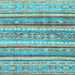 Square Abstract Light Blue Modern Rug, abs2384lblu