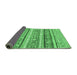 Sideview of Abstract Emerald Green Modern Rug, abs2384emgrn