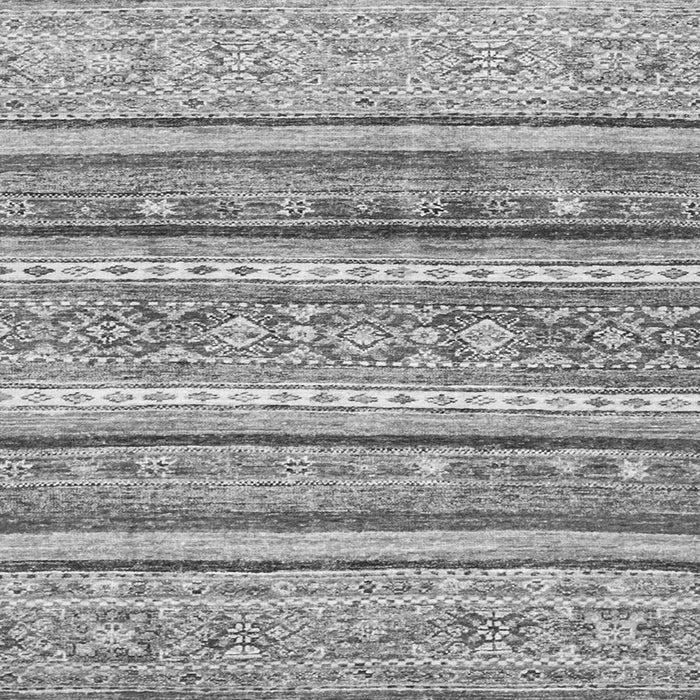 Square Abstract Gray Modern Rug, abs2384gry