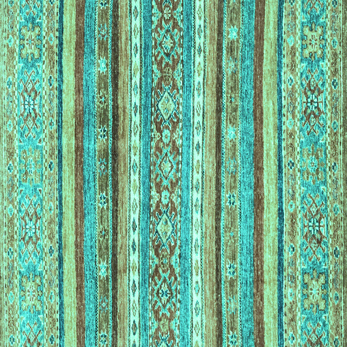 Square Abstract Turquoise Modern Rug, abs2384turq