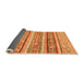 Sideview of Abstract Orange Modern Rug, abs2384org