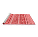 Modern Red Washable Rugs