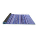 Sideview of Abstract Blue Modern Rug, abs2384blu