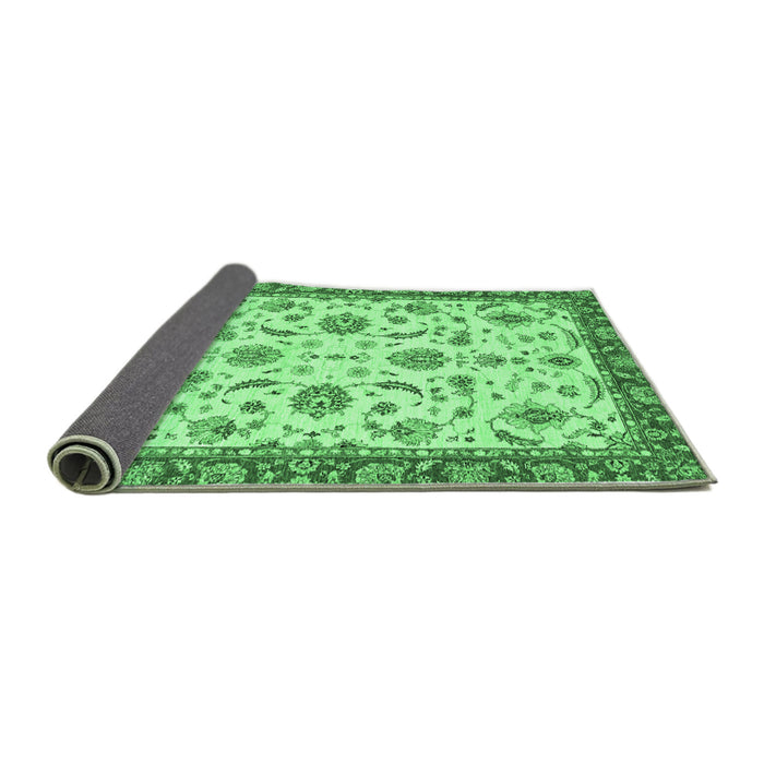 Sideview of Oriental Emerald Green Traditional Rug, abs2385emgrn