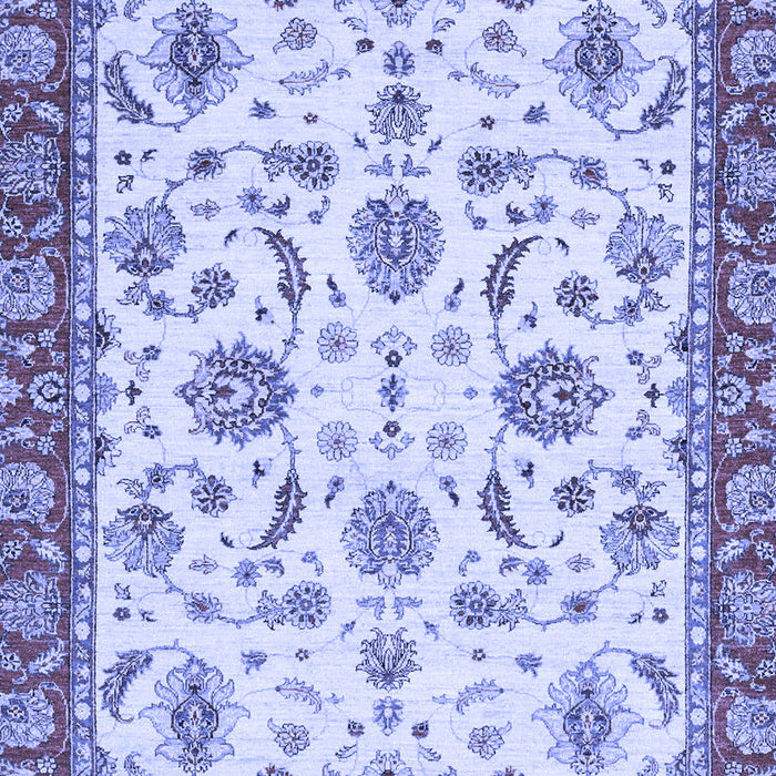 Machine Washable Oriental Blue Traditional Rug, wshabs2385blu