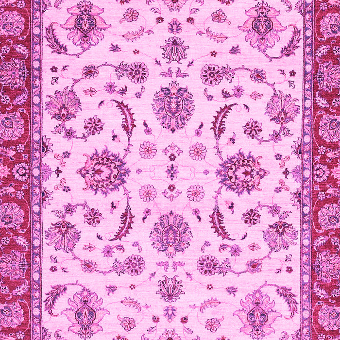 Machine Washable Oriental Pink Traditional Rug, wshabs2385pnk