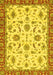 Machine Washable Oriental Yellow Traditional Rug, wshabs2385yw