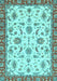 Oriental Light Blue Traditional Rug, abs2385lblu