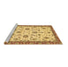 Sideview of Machine Washable Oriental Brown Traditional Rug, wshabs2385brn