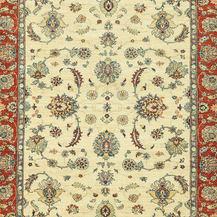 Machine Washable Abstract Gold Brown Rug, wshabs2385