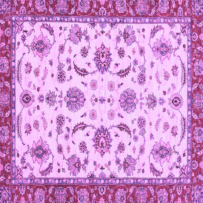 Square Oriental Purple Traditional Rug, abs2385pur