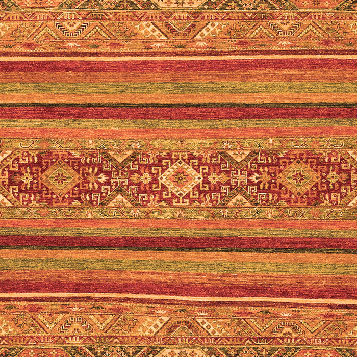 Machine Washable Abstract Orange Modern Area Rugs, wshabs2386org