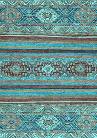 Abstract Light Blue Modern Rug, abs2386lblu