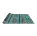 Sideview of Abstract Light Blue Modern Rug, abs2386lblu