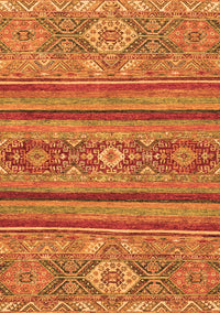 Abstract Orange Modern Rug, abs2386org