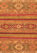 Abstract Orange Modern Rug, abs2386org