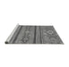 Sideview of Machine Washable Abstract Gray Modern Rug, wshabs2386gry