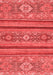 Abstract Red Modern Area Rugs