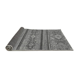 Sideview of Abstract Gray Modern Rug, abs2386gry