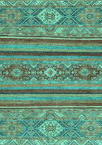 Abstract Turquoise Modern Rug, abs2386turq