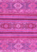 Machine Washable Abstract Pink Modern Rug, wshabs2386pnk