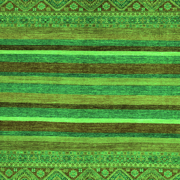 Machine Washable Abstract Green Modern Area Rugs, wshabs2387grn