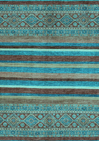 Abstract Light Blue Modern Rug, abs2387lblu