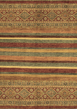 Abstract Brown Modern Rug, abs2387brn