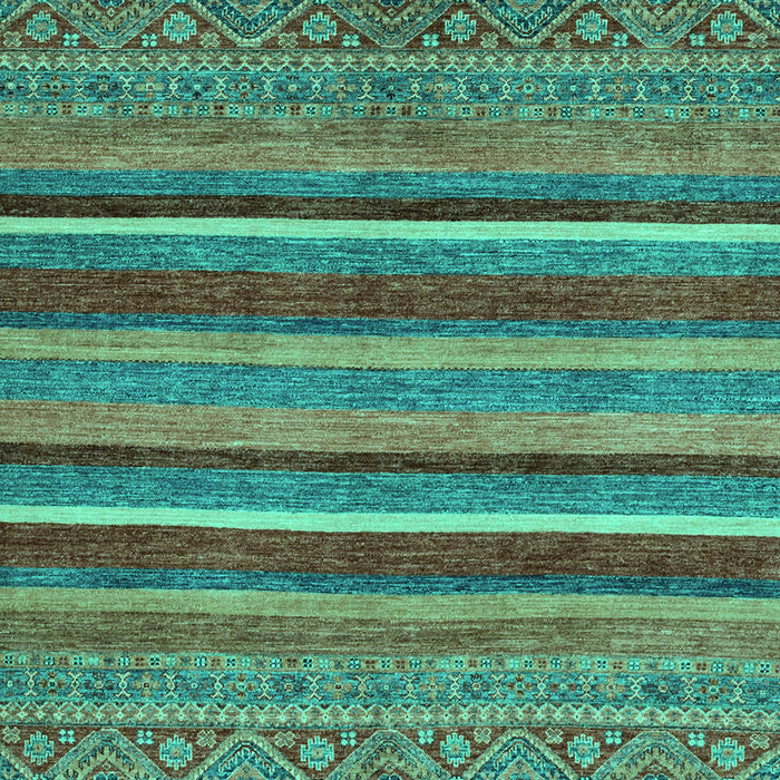 Machine Washable Abstract Turquoise Modern Area Rugs, wshabs2387turq