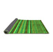 Sideview of Abstract Green Modern Rug, abs2387grn