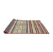 Sideview of Abstract Rust Pink Modern Rug, abs2388