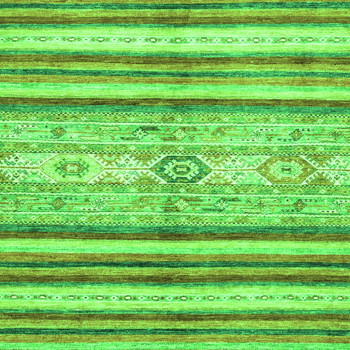 Machine Washable Abstract Green Modern Area Rugs, wshabs2388grn