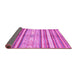 Sideview of Abstract Pink Modern Rug, abs2388pnk