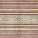 Square Abstract Rust Pink Modern Rug, abs2388