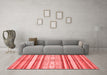 Modern Red Washable Rugs