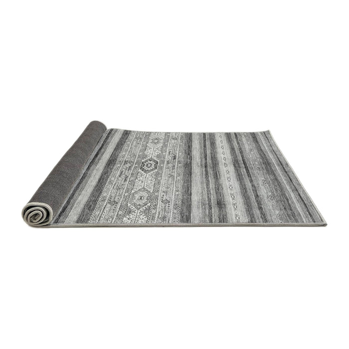 Sideview of Abstract Gray Modern Rug, abs2388gry