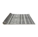 Sideview of Abstract Gray Modern Rug, abs2388gry