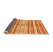 Sideview of Abstract Orange Modern Rug, abs2388org