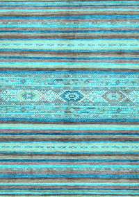 Abstract Light Blue Modern Rug, abs2388lblu