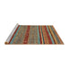 Sideview of Machine Washable Abstract Brown Rug, wshabs2389